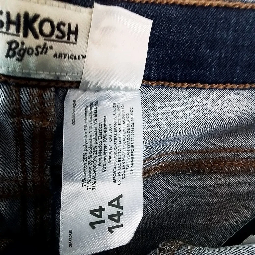 OshKosh Mid Rise Jegging Girl's‎ Size 14 in Dark Wash Denim